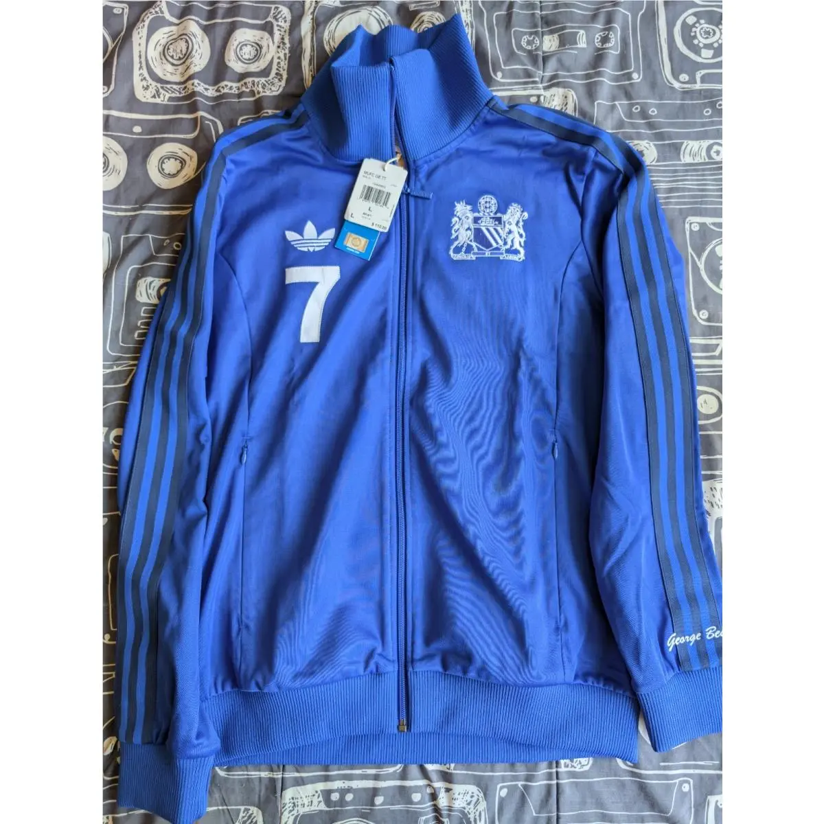 Adidas Originals Manchester United George Best Beckenbauer Track Jacket Large