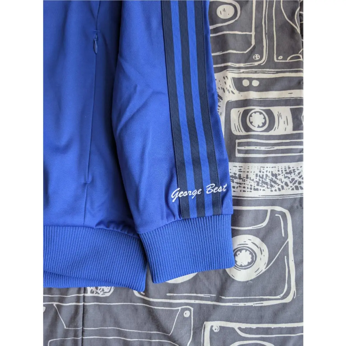 Adidas clothing - Adidas Manchester United George Best Track Jacket - Blue (UPC: 197610521732) 1