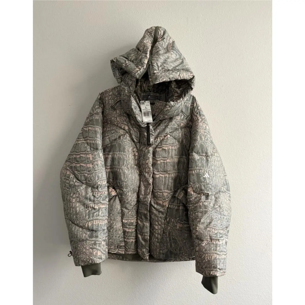 By Stella Mccartney Mid Length Padded Winter Jacket Printed Women’s Large by Adidas