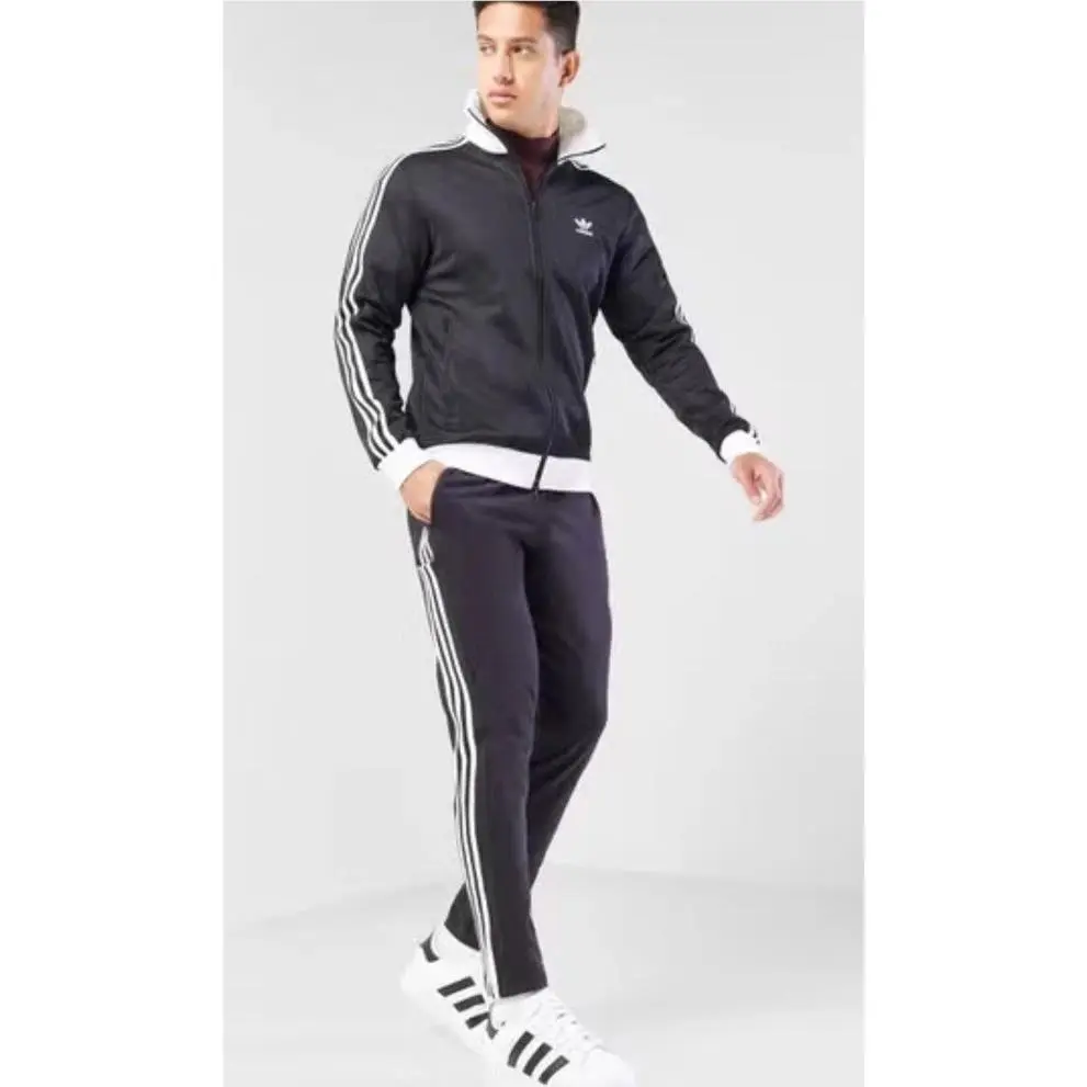 Adidas Originals Classic Beckenbauer Tracksuit Set Jacket Pant Black Men’s M