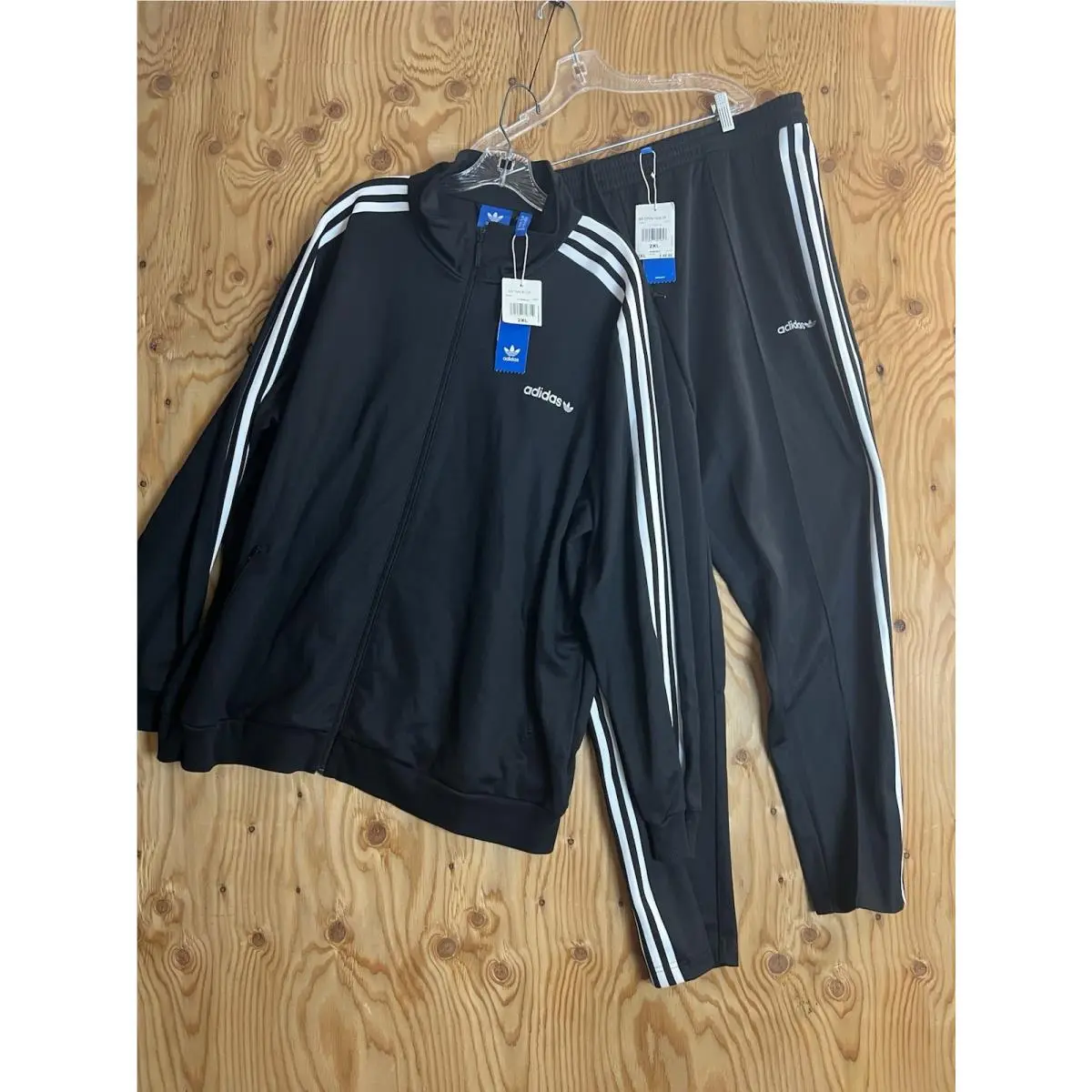 Adidas Classic BB Beckenbauer Tracksuit Set Mens 2XL Jacket Pants Black