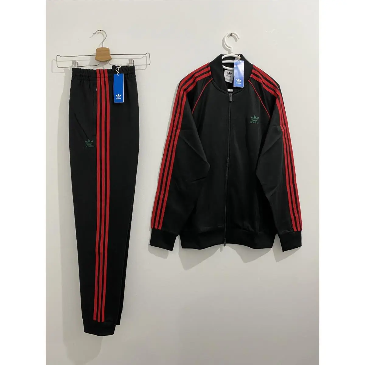 Adidas Originals Superstar Tracksuit Black Better Scarlet Size M