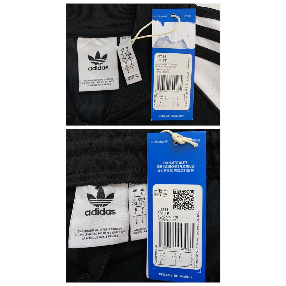 Adidas clothing - Black White 3