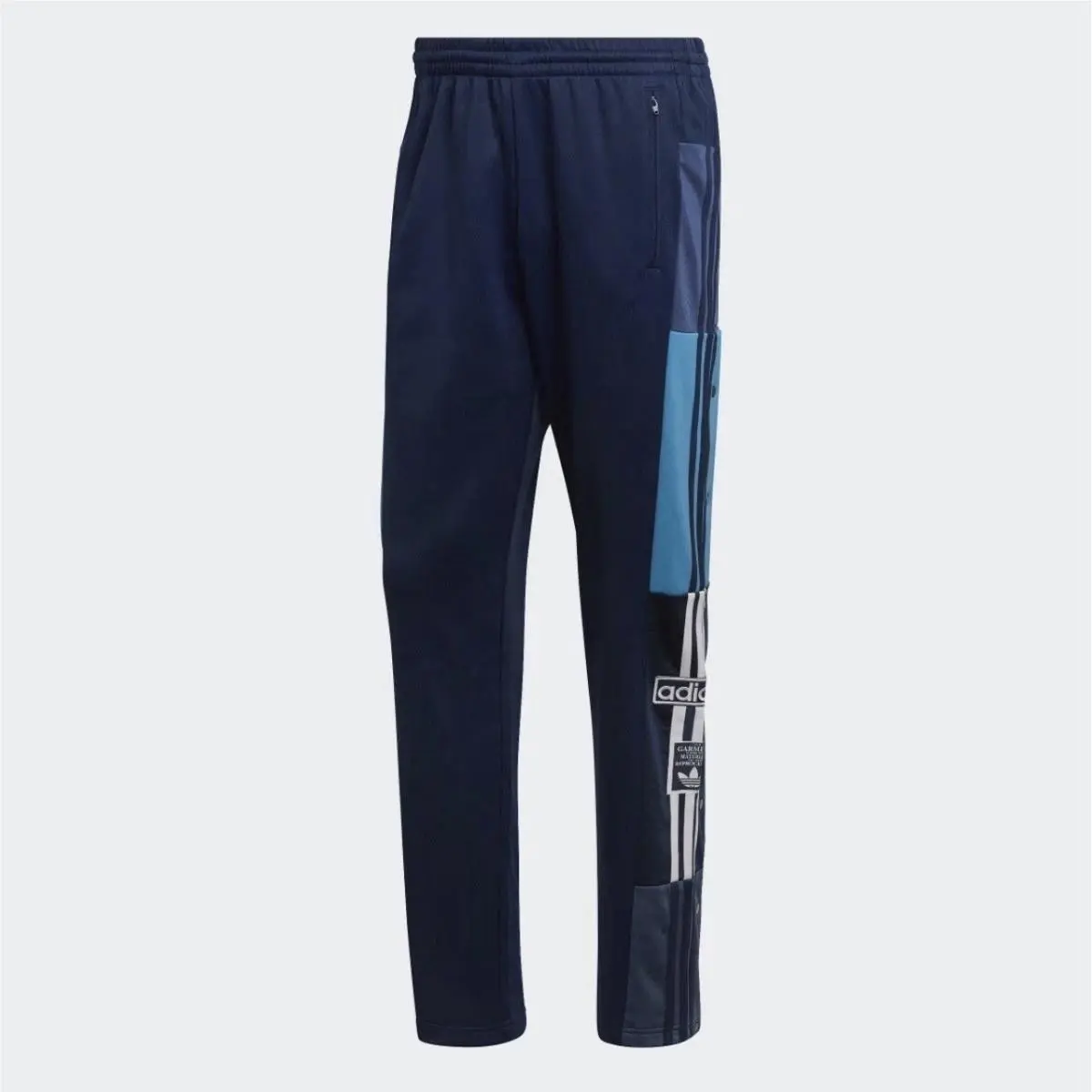 Adidas Adibreaker Track Pants Mens Large Indigo Snap Tearaway Originals