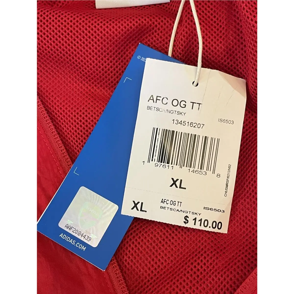 Adidas clothing - adidas FC Arsenal Originals - Arsenal Originals - IS6503 - Red/Blue (Better Scarlet/Night Sky) 9