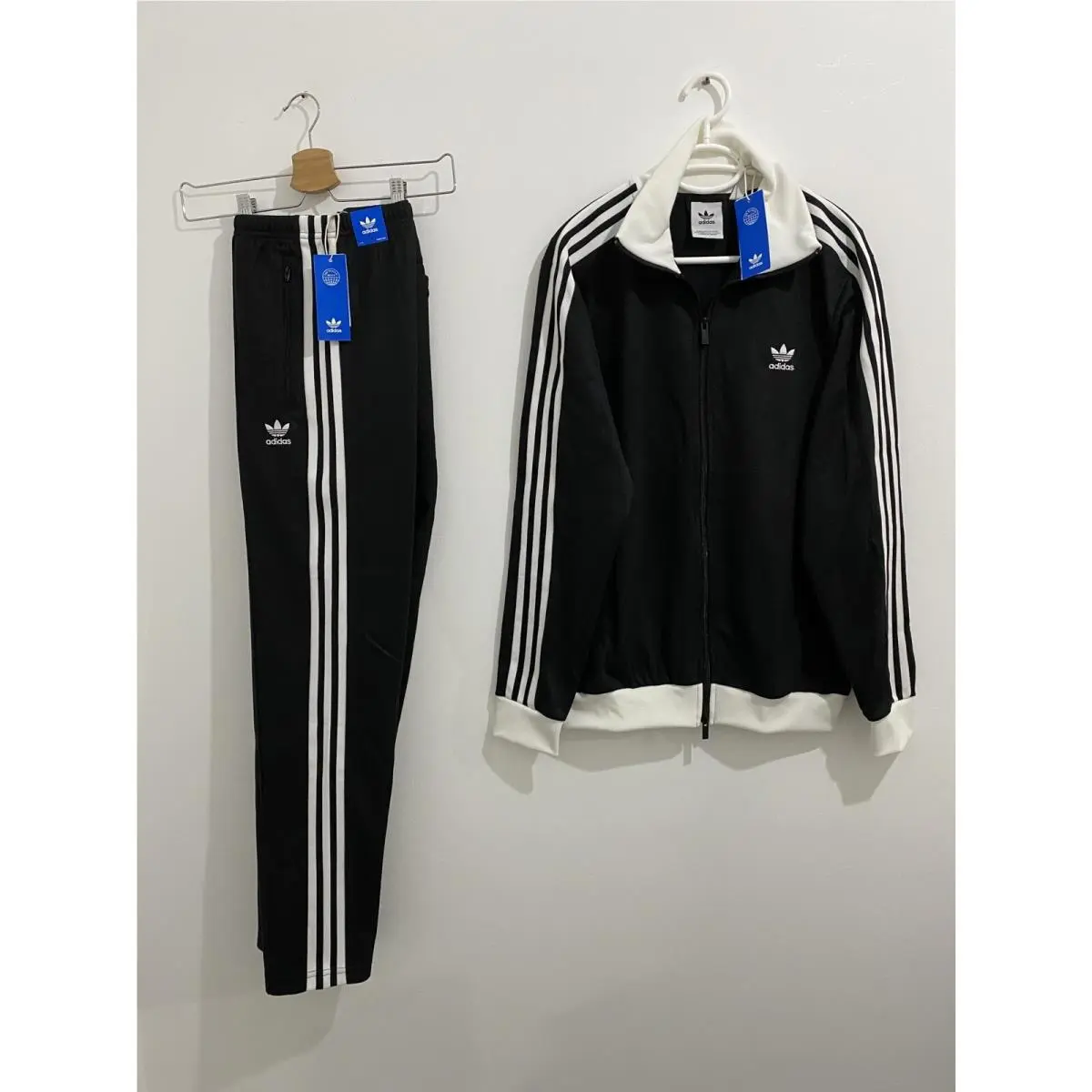 Adidas Originals Classics Beckenbauer Tracksuit Black White Size L