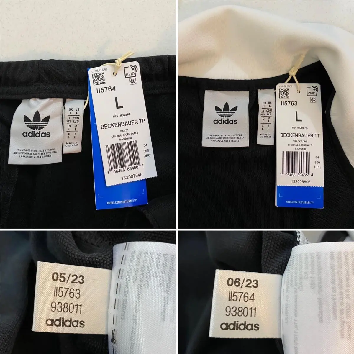 Adidas clothing - Black White 3