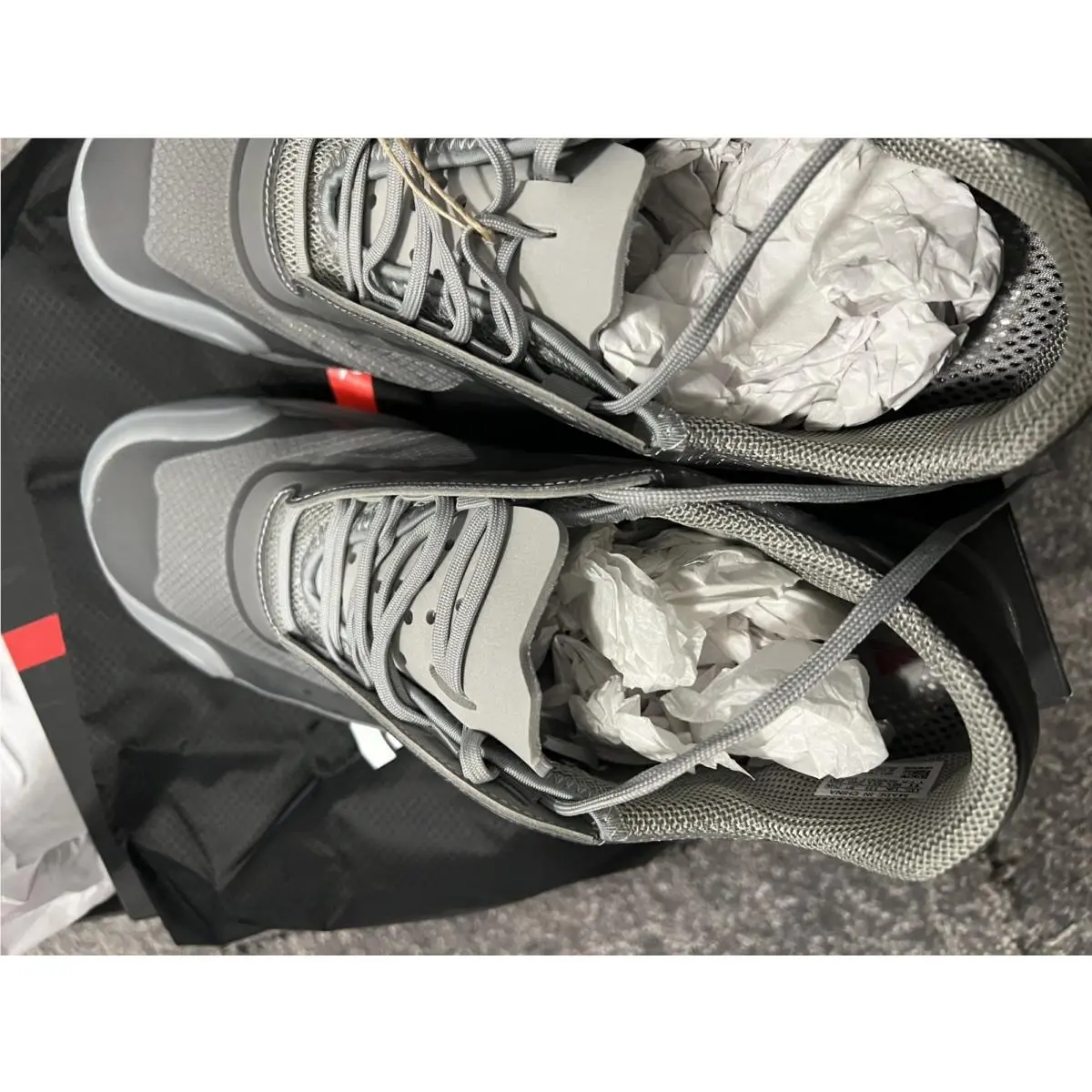 Adidas shoes - Prada x adidas Luna Rossa 21 - FW1079 - Silver, Manufacturer: MGH Solid Grey/Matte Silver/Red 9
