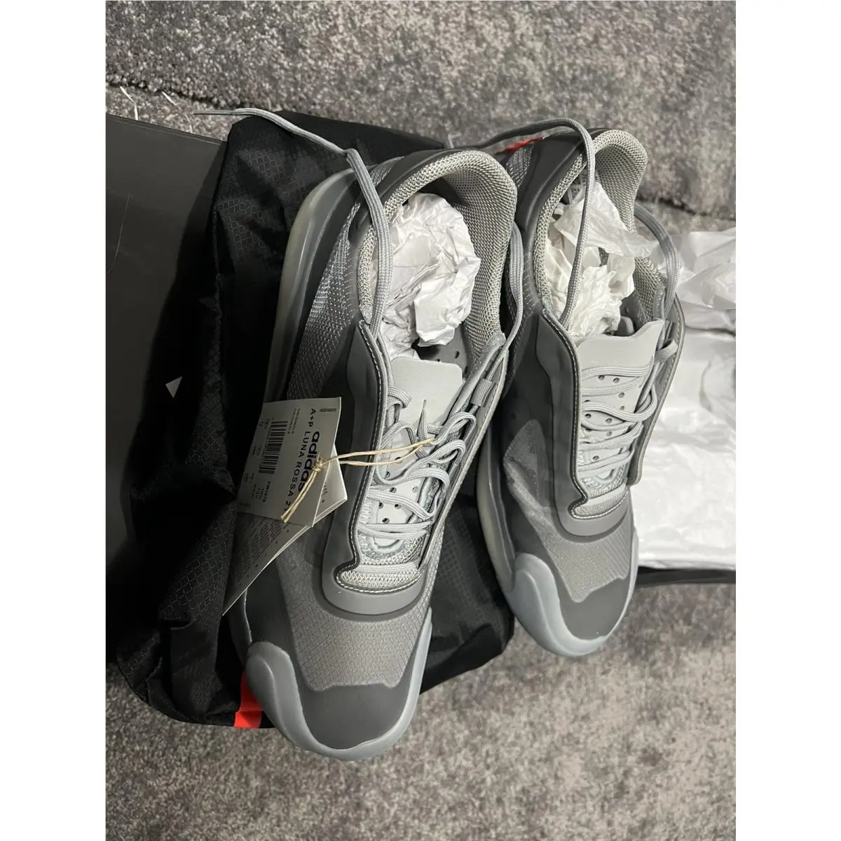 Adidas shoes - Prada x adidas Luna Rossa 21 - FW1079 - Silver, Manufacturer: MGH Solid Grey/Matte Silver/Red 0