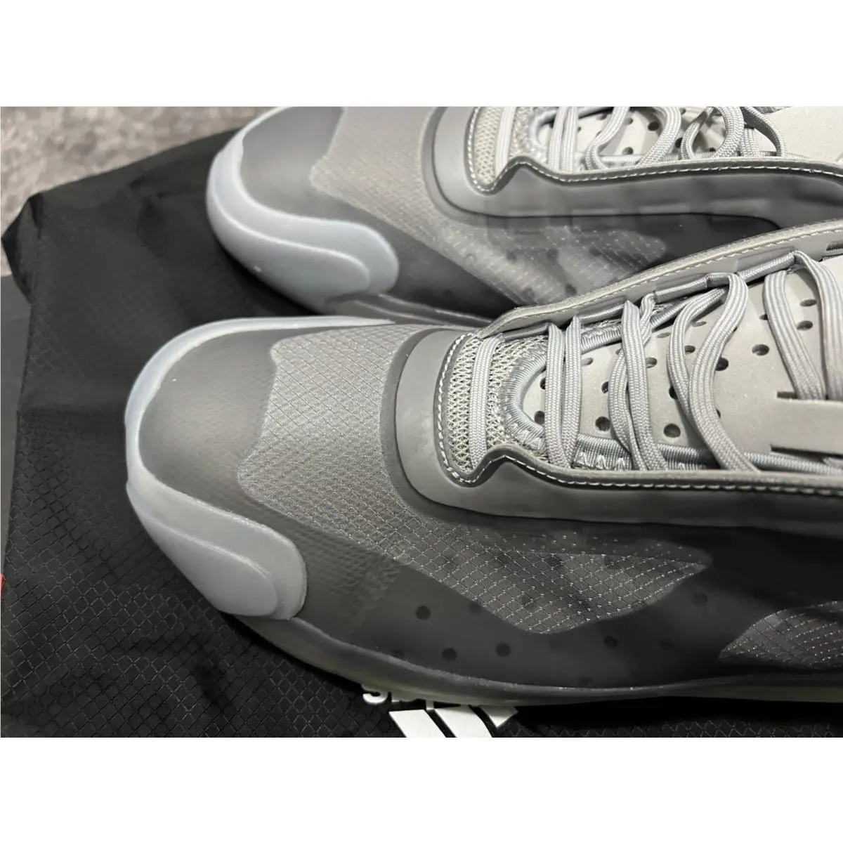 Adidas shoes - Prada x adidas Luna Rossa 21 - FW1079 - Silver, Manufacturer: MGH Solid Grey/Matte Silver/Red 1