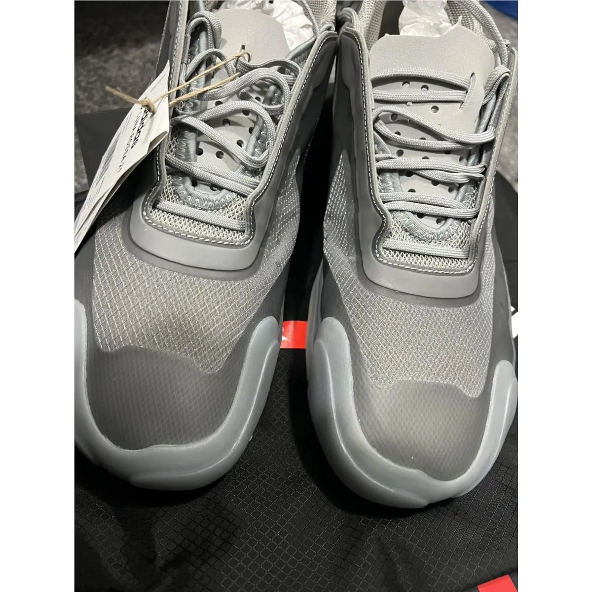Adidas shoes - Prada x adidas Luna Rossa 21 - FW1079 - Silver, Manufacturer: MGH Solid Grey/Matte Silver/Red 5