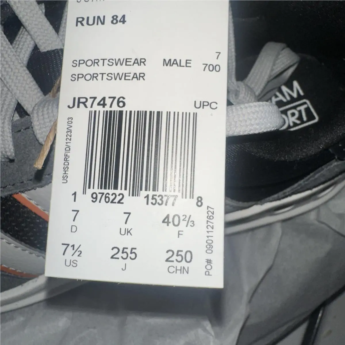 Adidas shoes - adidas Run - Run - JR7476 - Black/Grey (UPC: 0197622153778) 0