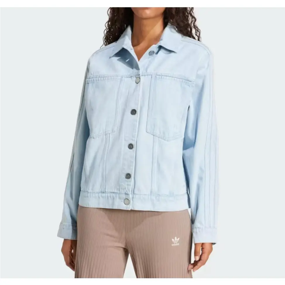 Adidas Originals Premium Essentials Denim Jacket JD4753 Women’s Size S
