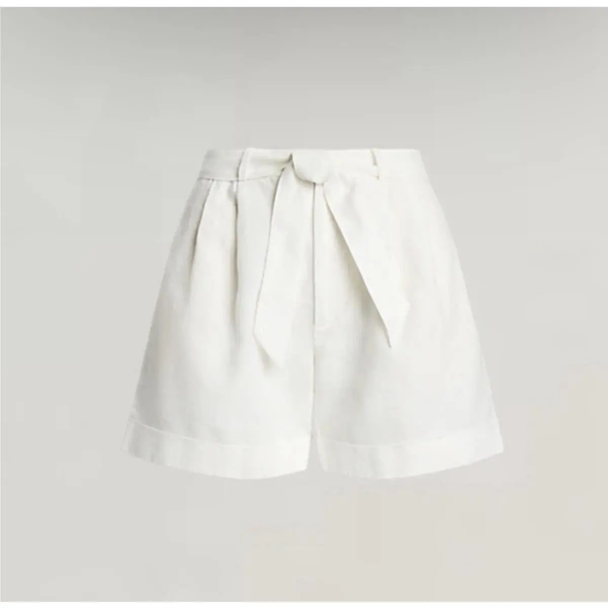 Polo  White Belted Linen Shorts Sz 14 Women`s by Ralph Lauren
