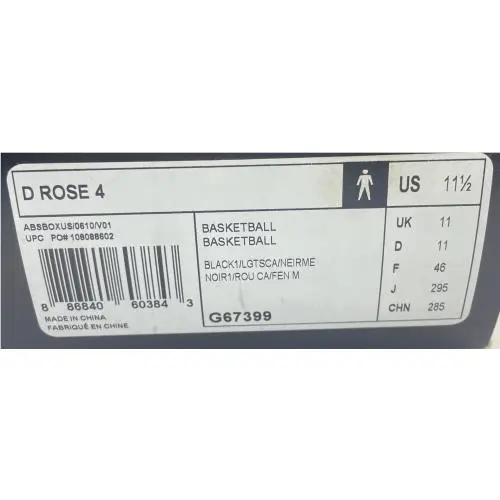 Adidas shoes - adidas Derrick Rose - Derrick Rose - G67399 - Black , Red (UPC: 0886840603843) 17