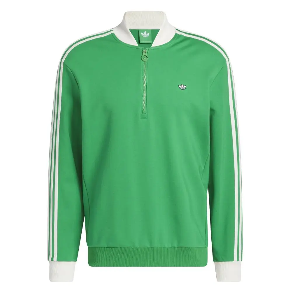 Mens Adidas Originals 3 Stripes Quarter Zip Trefoil Jacket Large JP2061