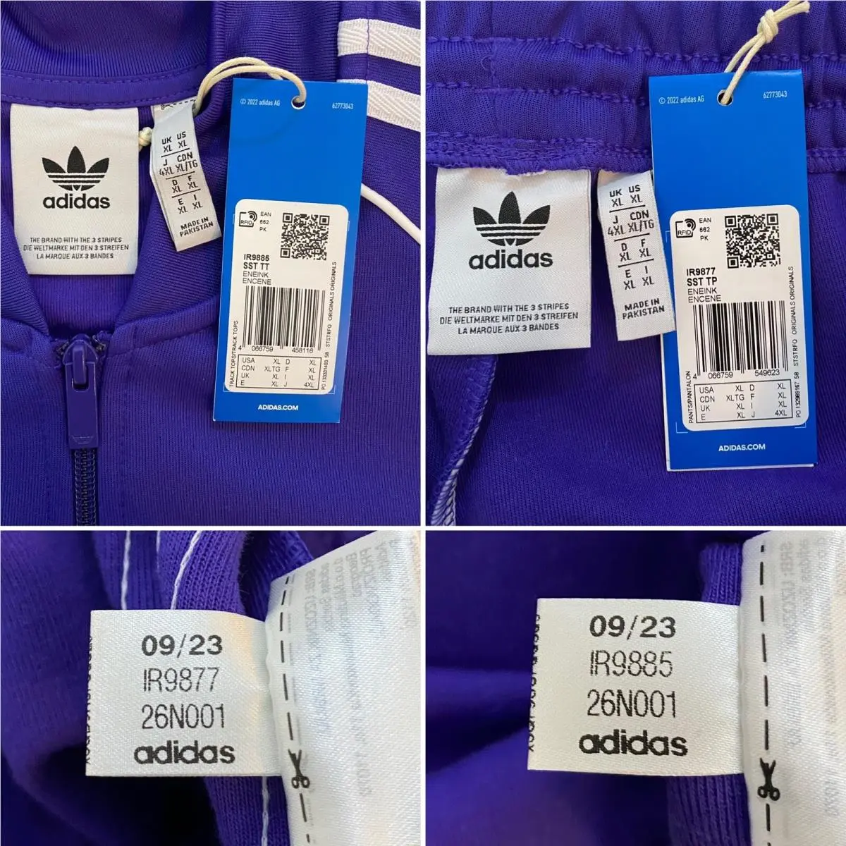 Adidas clothing - Purple Energy Ink White 2