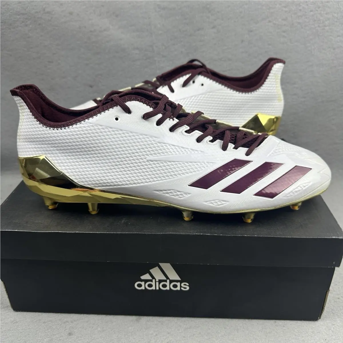 Adidas Adizero 5 Star 6.0 Ncaa Football Cleats Mens 15 White CG4956