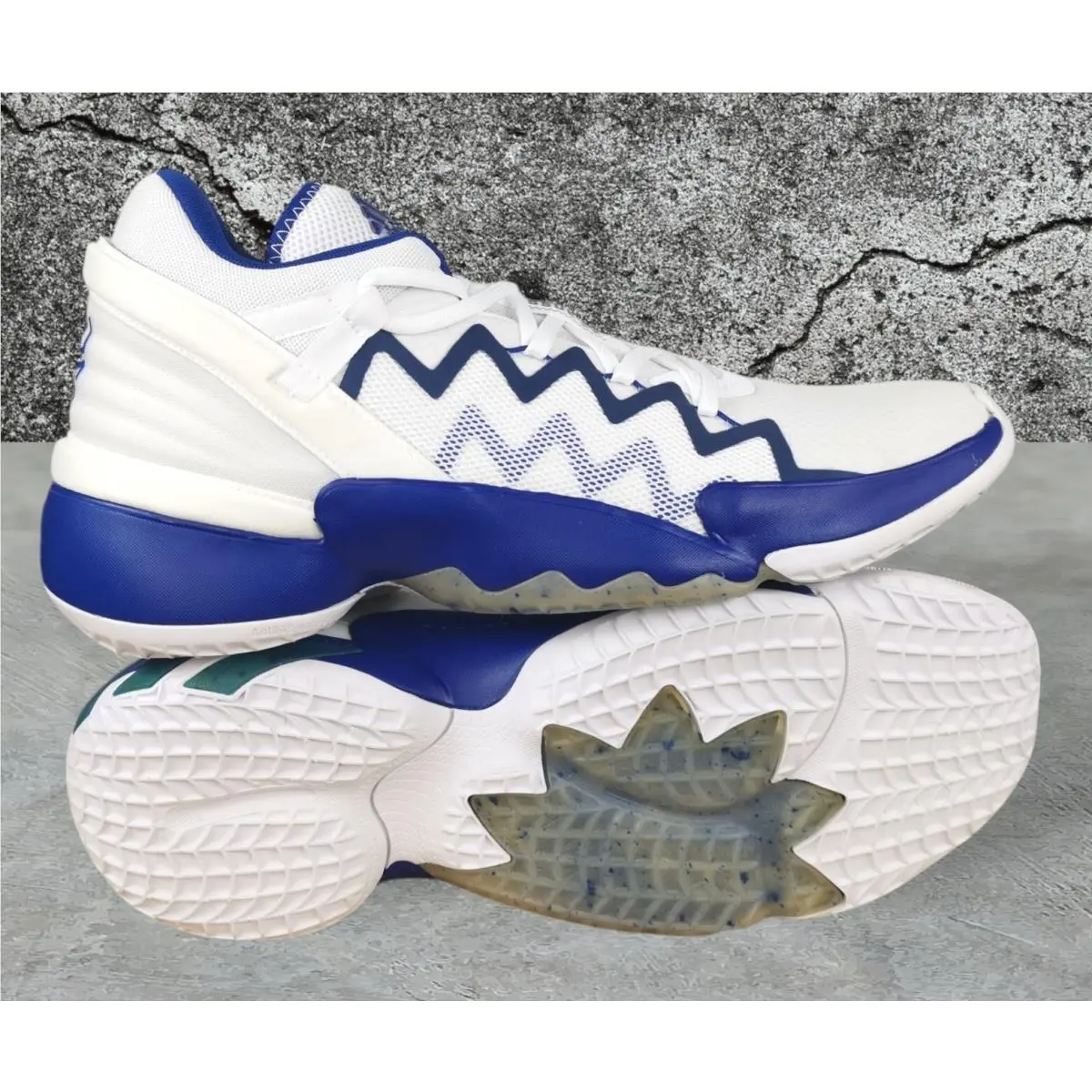 Adidas D.o.n. Issue 2 Donovan Mitchell Gca White Team Royal Men’s Size 11.5M