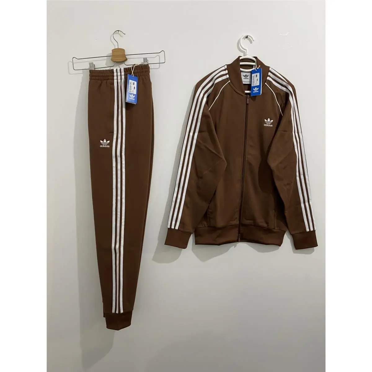 Adidas Originals Superstar Tracksuit Preloved Brown White Size L
