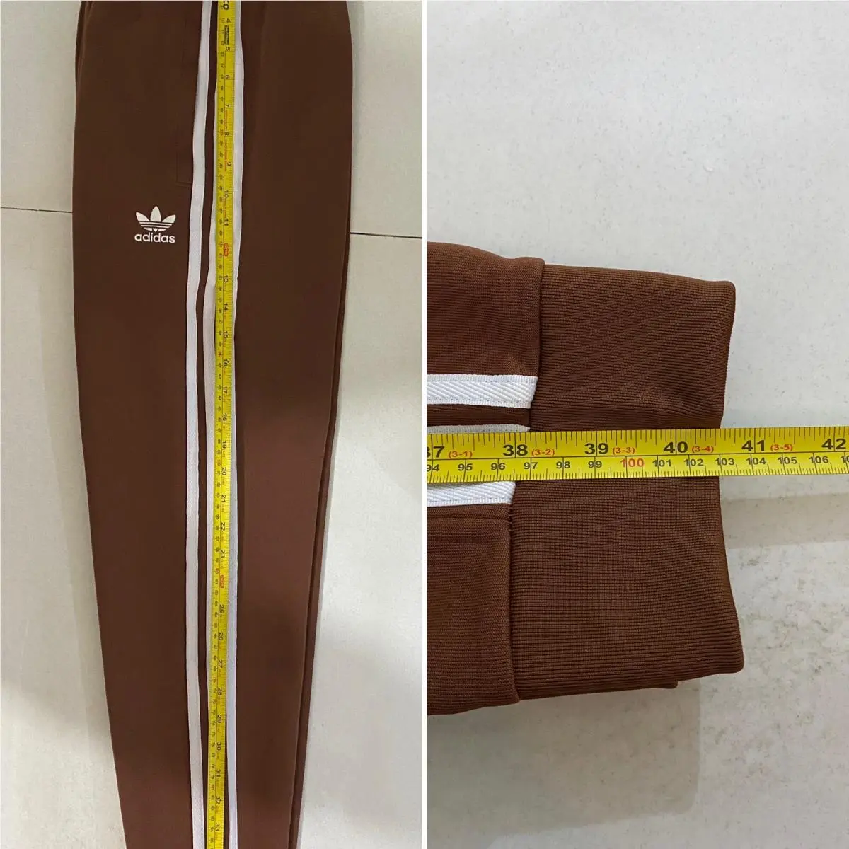 Adidas clothing - Preloved Brown White 10
