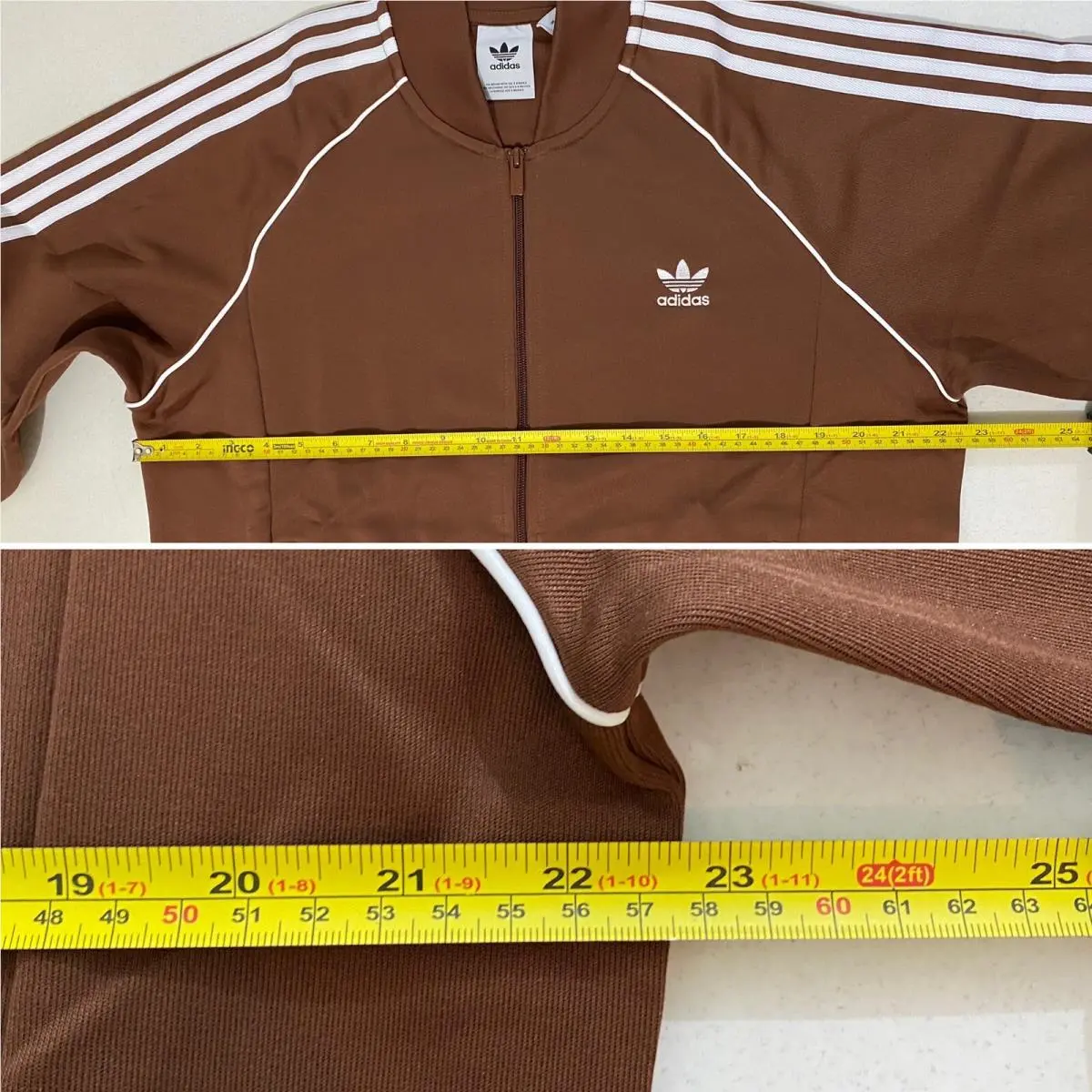 Adidas clothing - Preloved Brown White 7