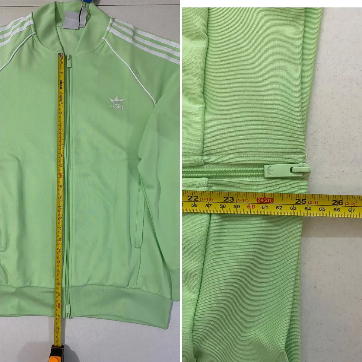 Adidas clothing - Semi Green Spark White 8