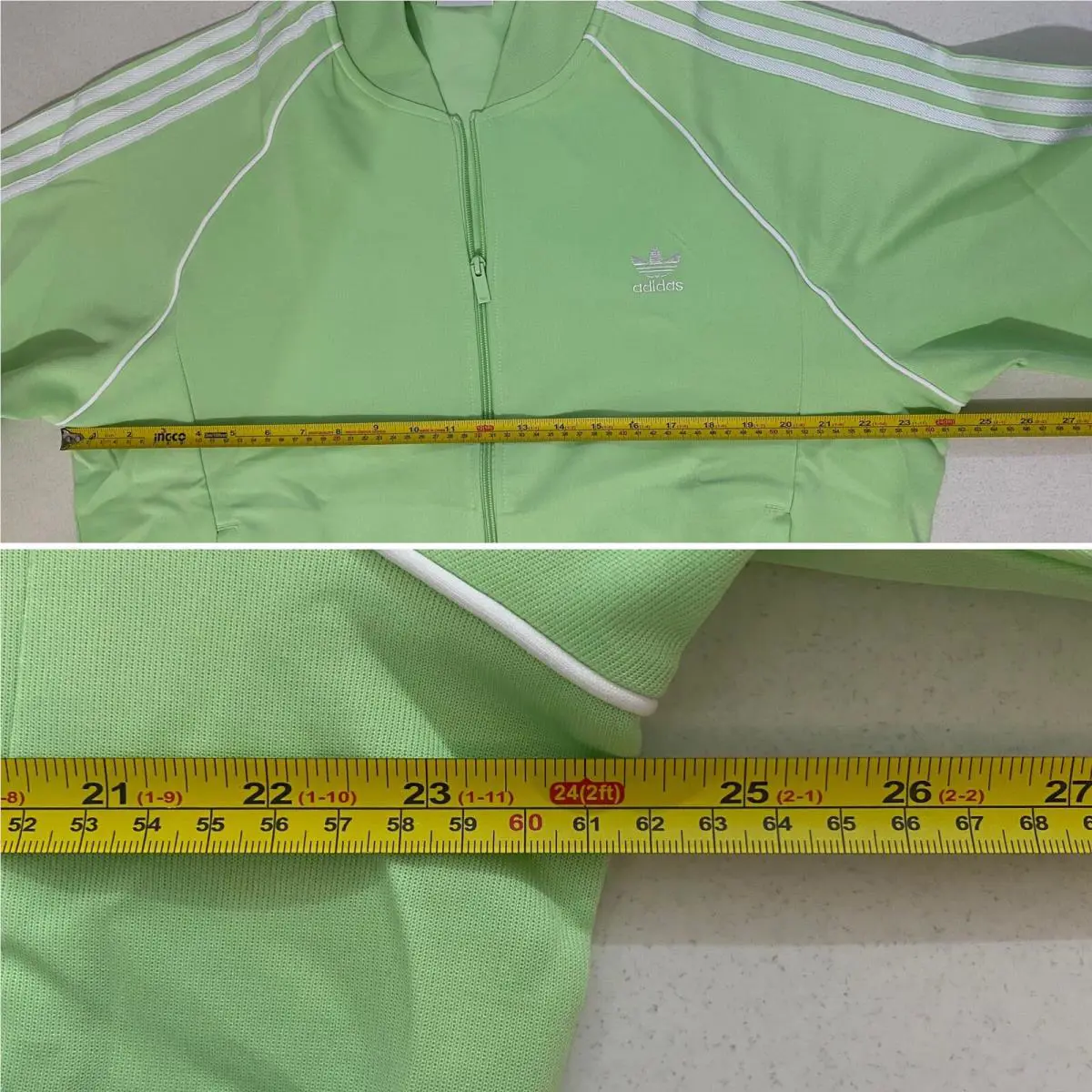Adidas clothing - Semi Green Spark White 7