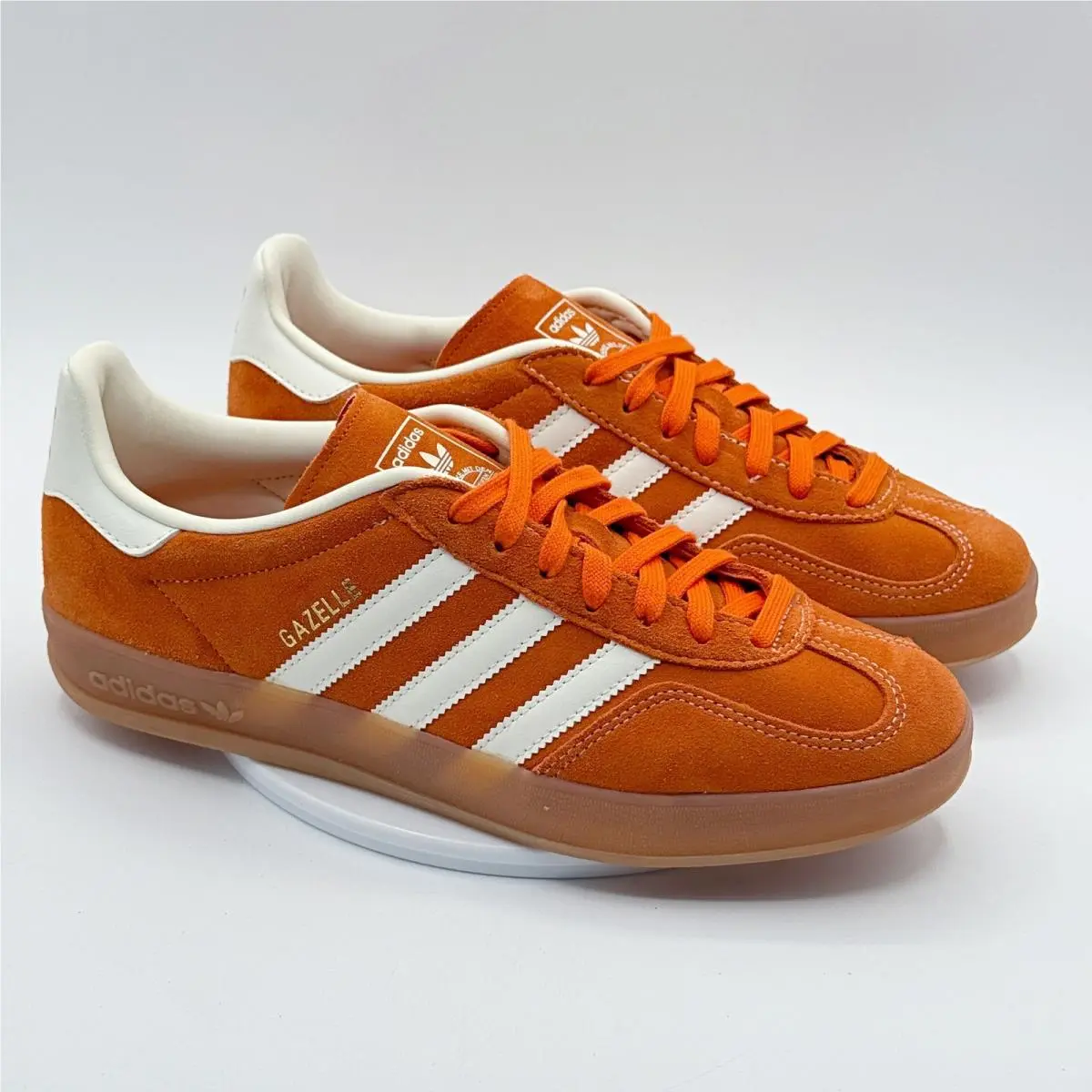Adidas Gazelle Indoor Size 9 Mens `orange Off White Gum` JQ8392