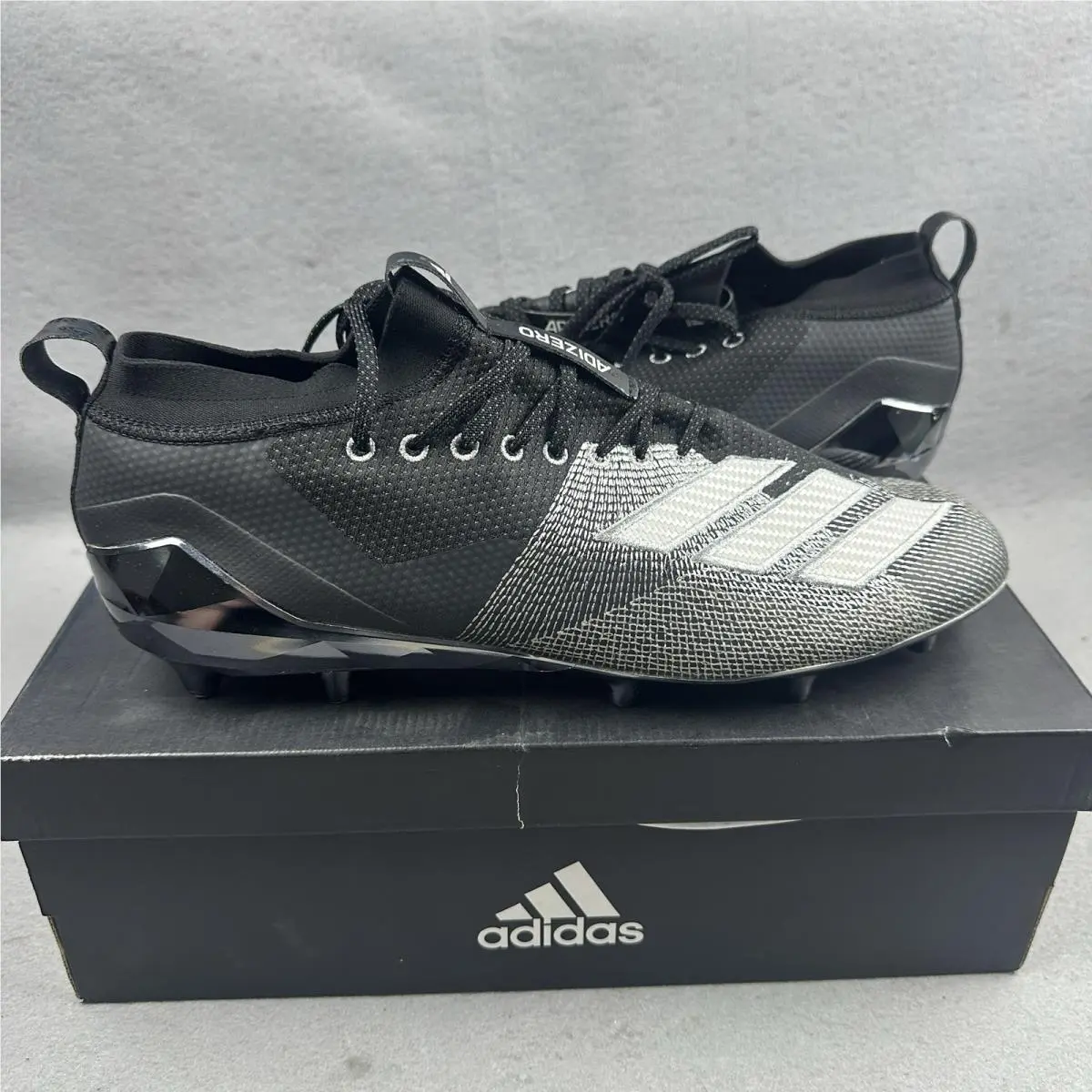 Adidas Adizero SM 8.0 N Football Cleats Mens 16 Black White EG0852