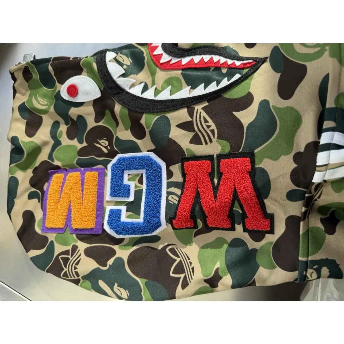 Adidas clothing - adidas SHARK TRACK HOODIE BAPE JACKET - KF4196 - Green 5