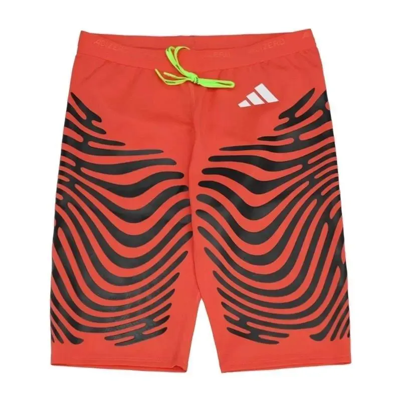 Adidas clothing - adidas Adizero Control Running Short Tights - IX8977 - Red & Black 2
