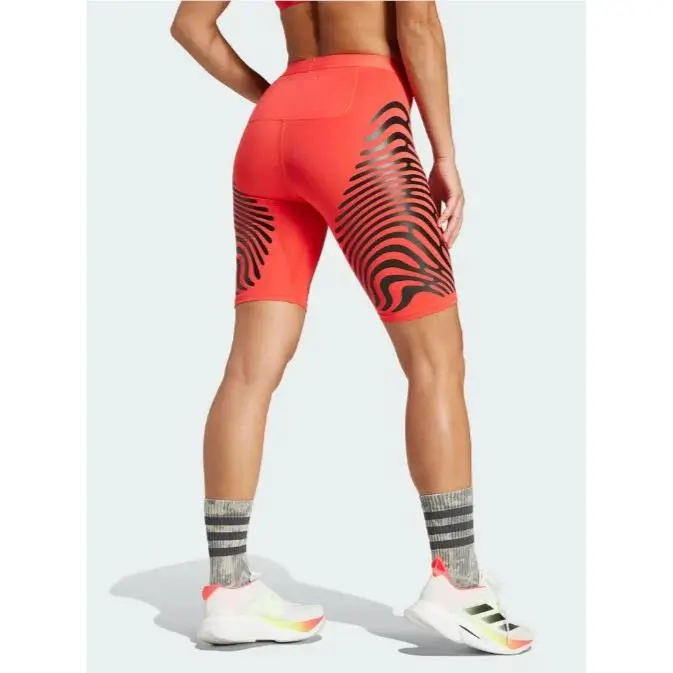 Adidas clothing - adidas Adizero Control Running Short Tights - IX8977 - Red & Black 0