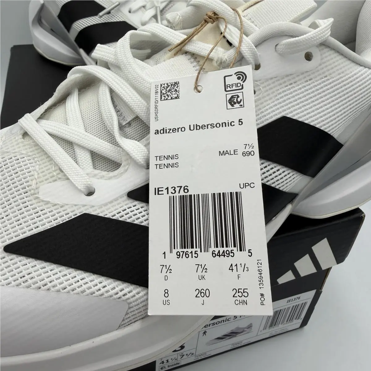 Adidas shoes - adidas Adizero Ubersonic 5 - Adizero Ubersonic - IE1376 - White 8