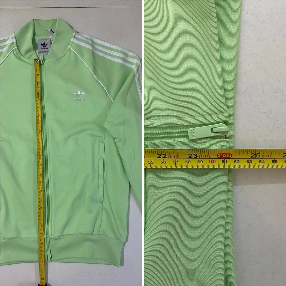 Adidas clothing - Semi Green Spark White 8