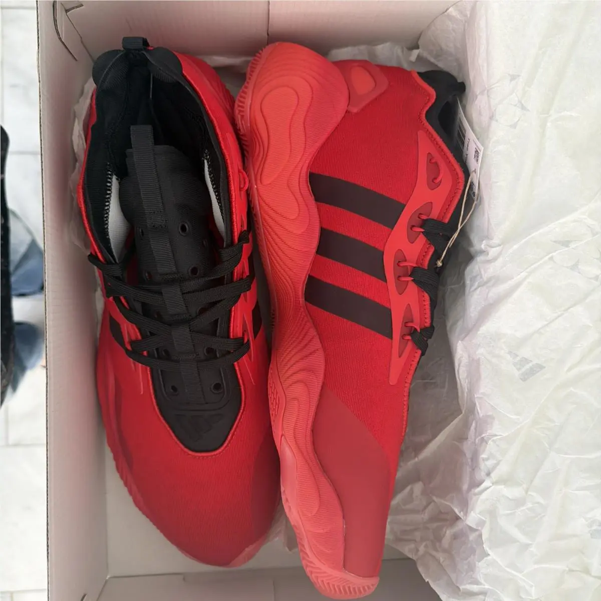 Adidas shoes - adidas Trae Young 3 - Trae Young - IE9361 - Red / Scarlett / Black 3