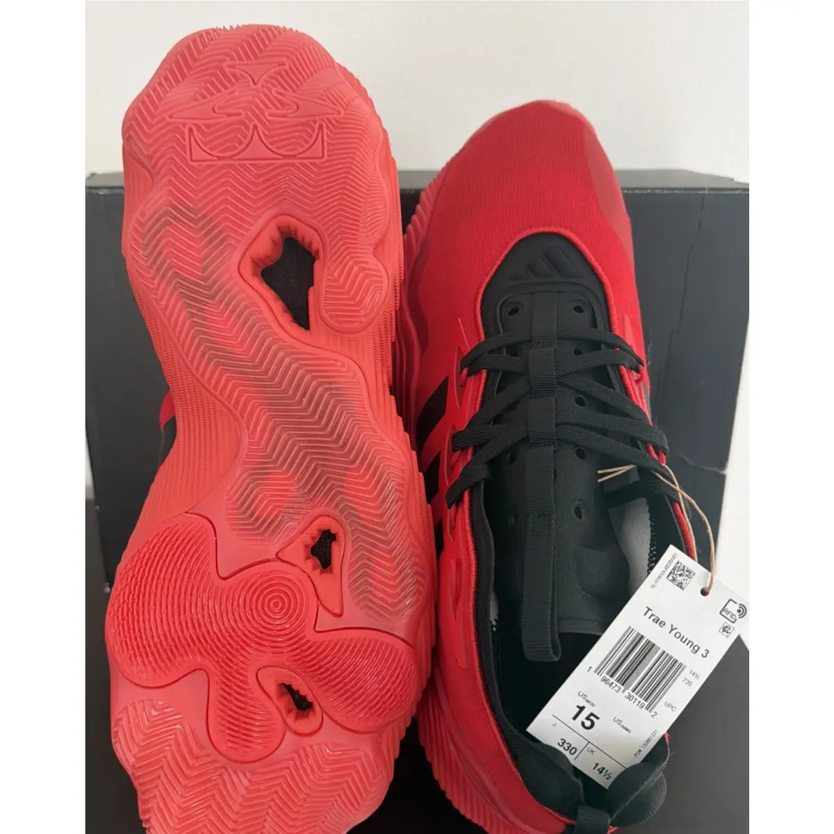 Adidas shoes - adidas Trae Young 3 - Trae Young - IE9361 - Red / Scarlett / Black 2