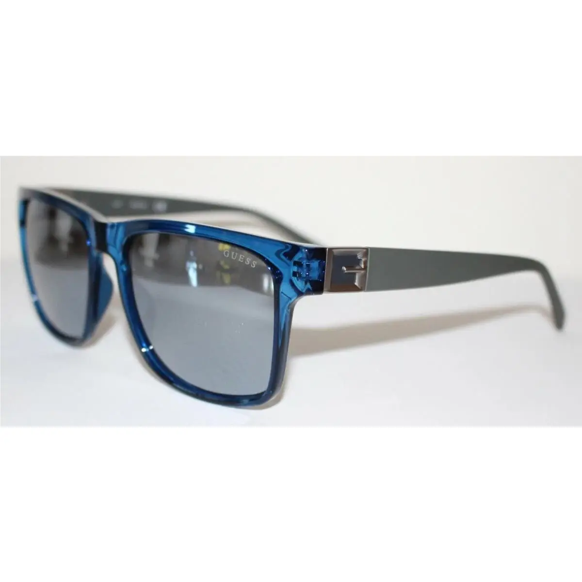 Guess Sunglasses GU00004/S 90C Blue W/ Blue Mirrored Lenses
