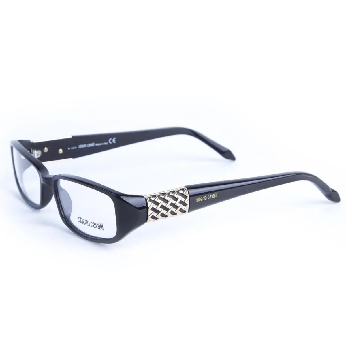 Ranuncolo 558 Eyeglass Frames 53mm 001 - Shiny Black by Roberto Cavalli