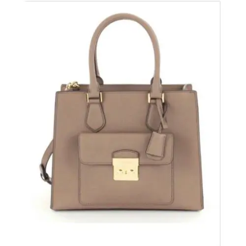 Kors Bridgette Medium East/west Tote Dark Dune Leather