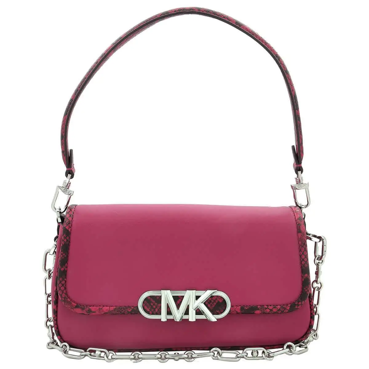Michael Kors Medium Parker Shoulder Bag 30H3S7PC2L-647 - Red, Exterior: Fuchsia