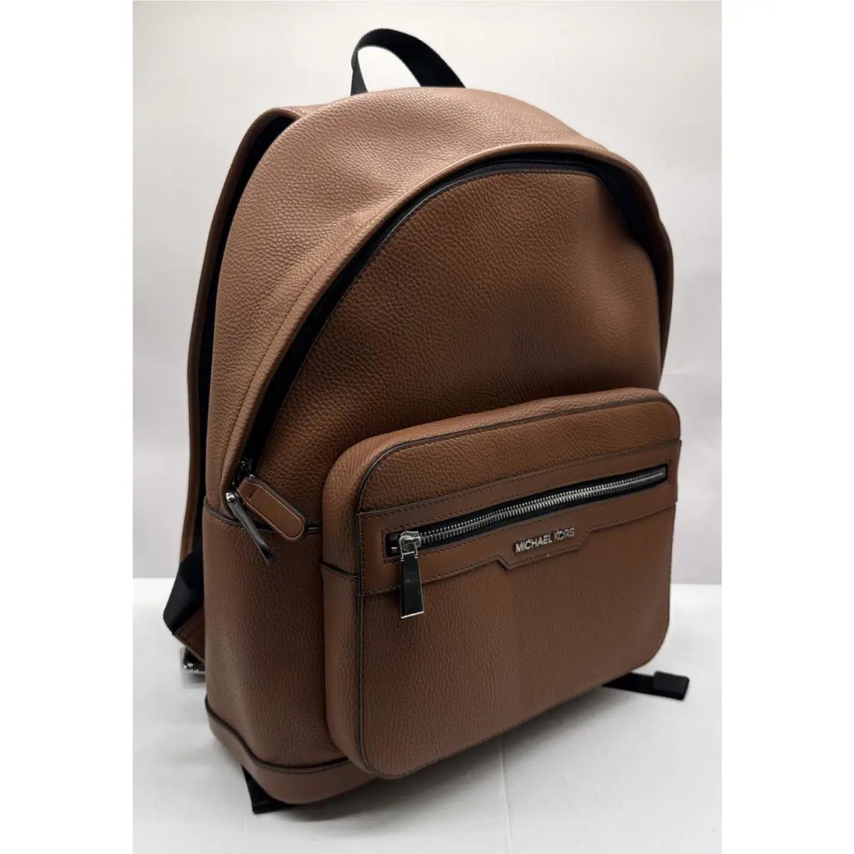 Michael Kors Malone Luggage Brown Leather Backpack Adjustable Strap