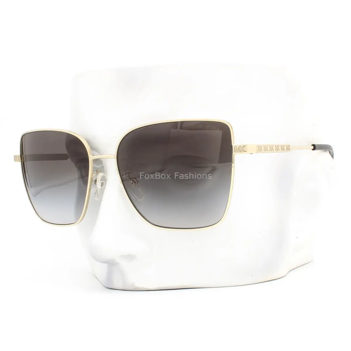 Michael Kors Bastia Sunglasses MK 1108 Polished Pale Gold Gray Gradient W/case