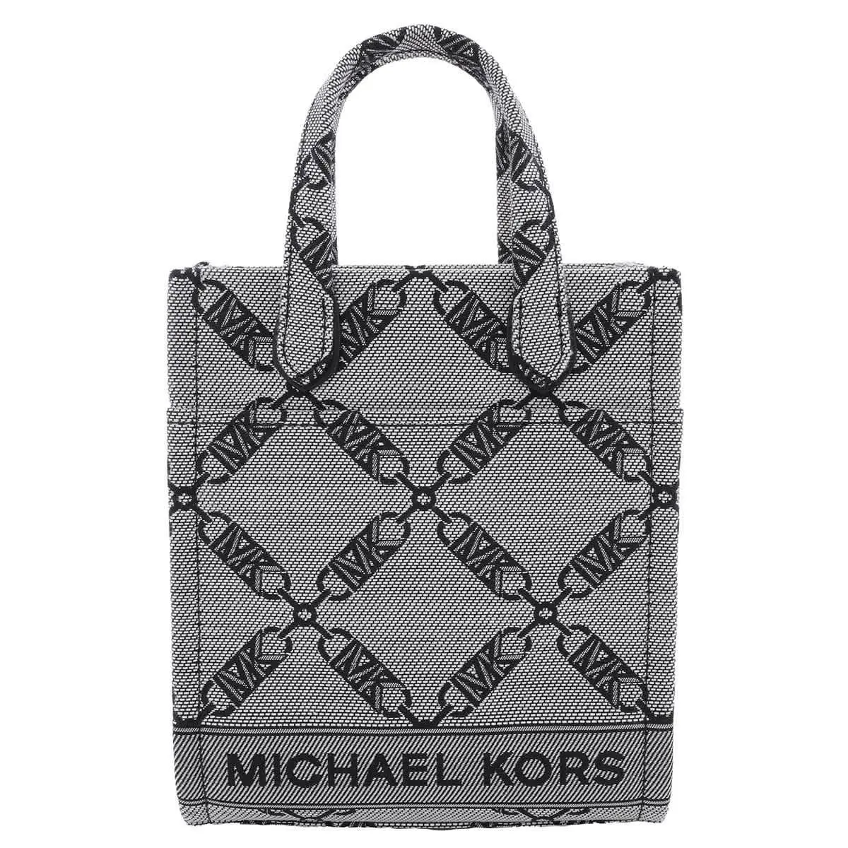 Michael Kors Gigi Empire Logo Crossbody Bag 32F3S3GC4J-006 - Exterior: Nat/Blk