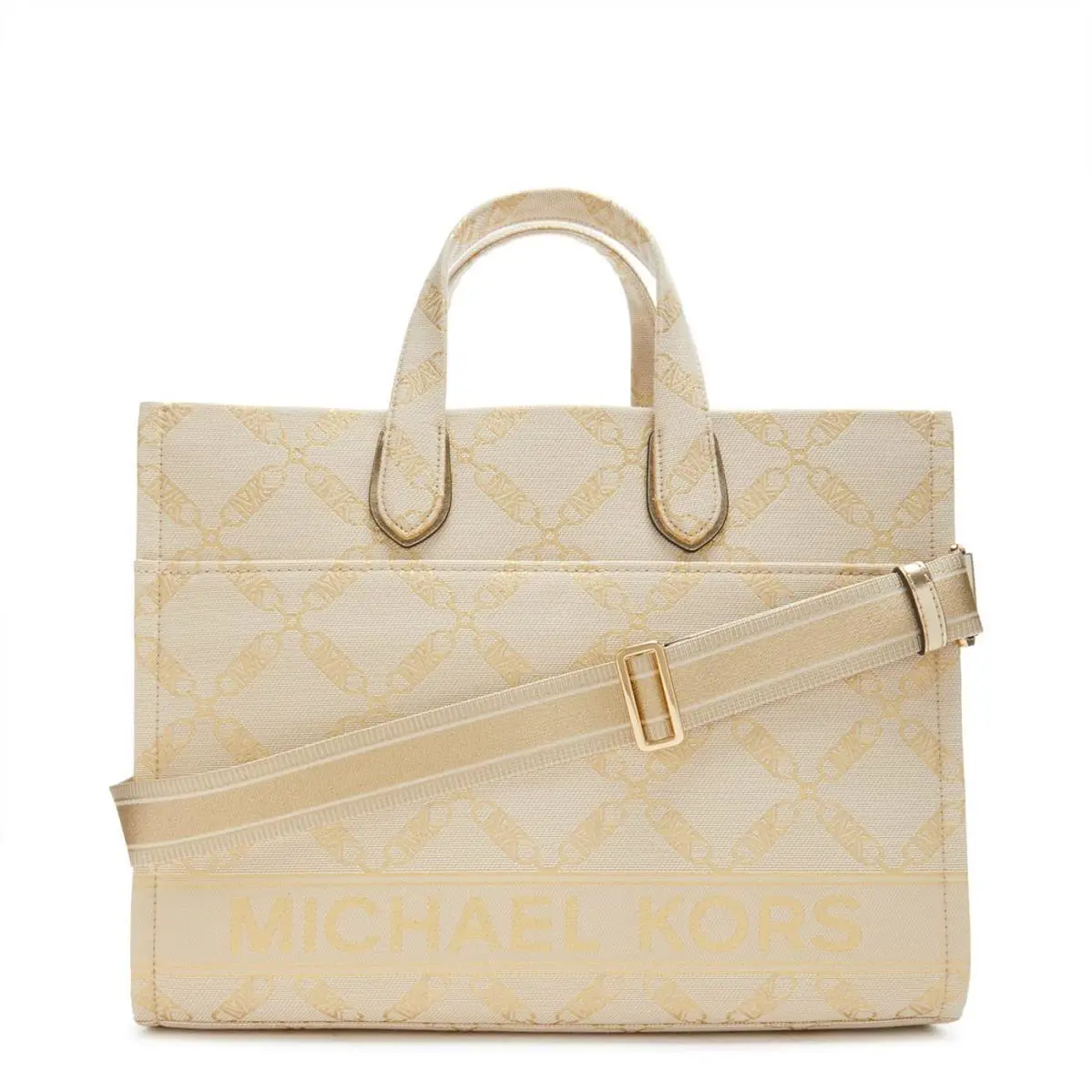 Michael Kors Gigi Large Grab Tote Natural/pale Gold One Size