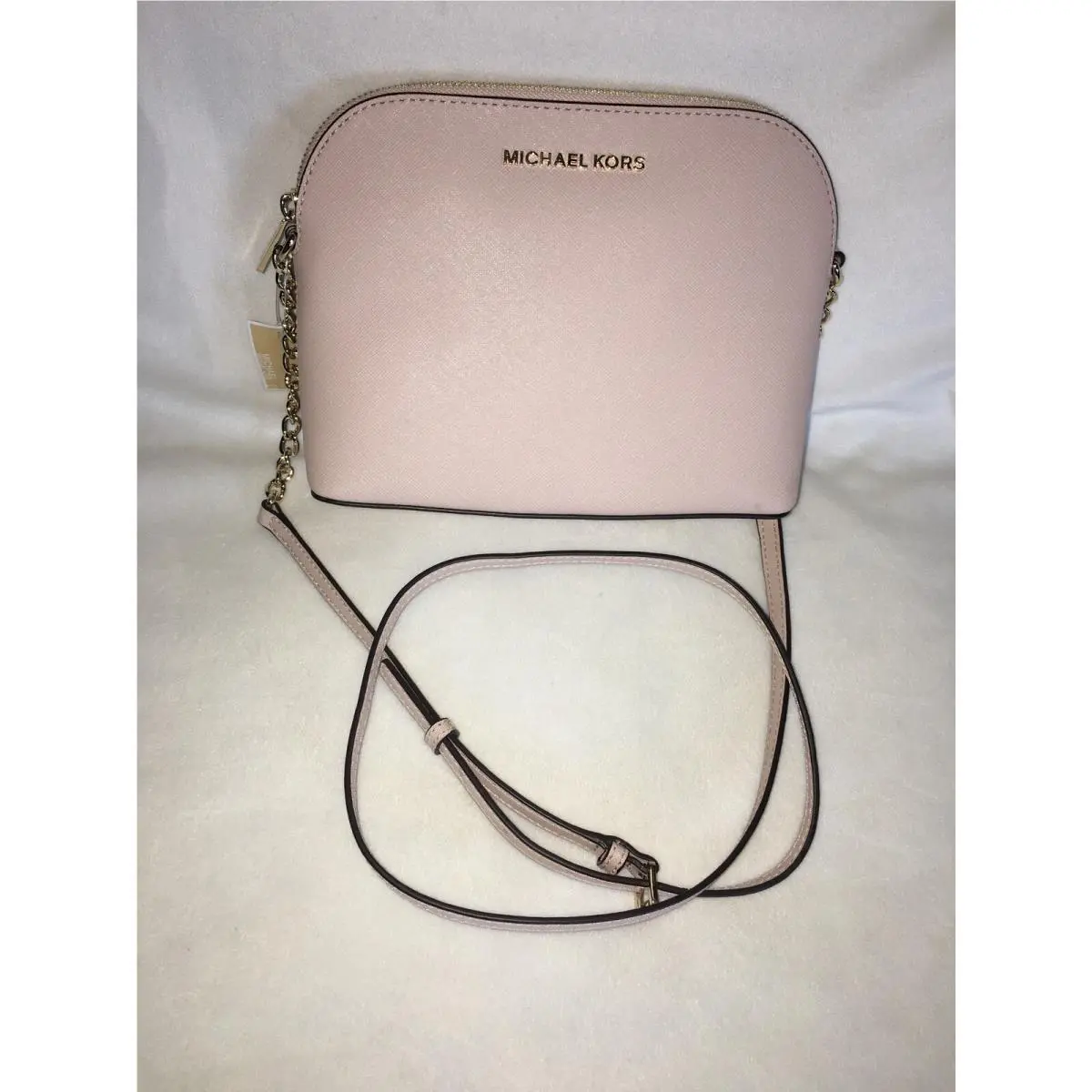 Michael Kors Cindy LG Dome Crossbody Ballet Pink
