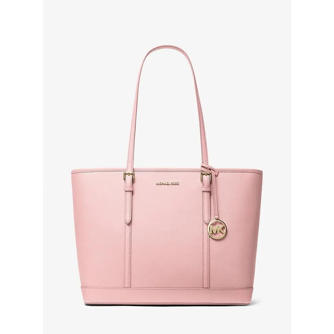 Michael Kors Jet Set LG Saffiano Leather Tote Pink 18 X 11 X 5
