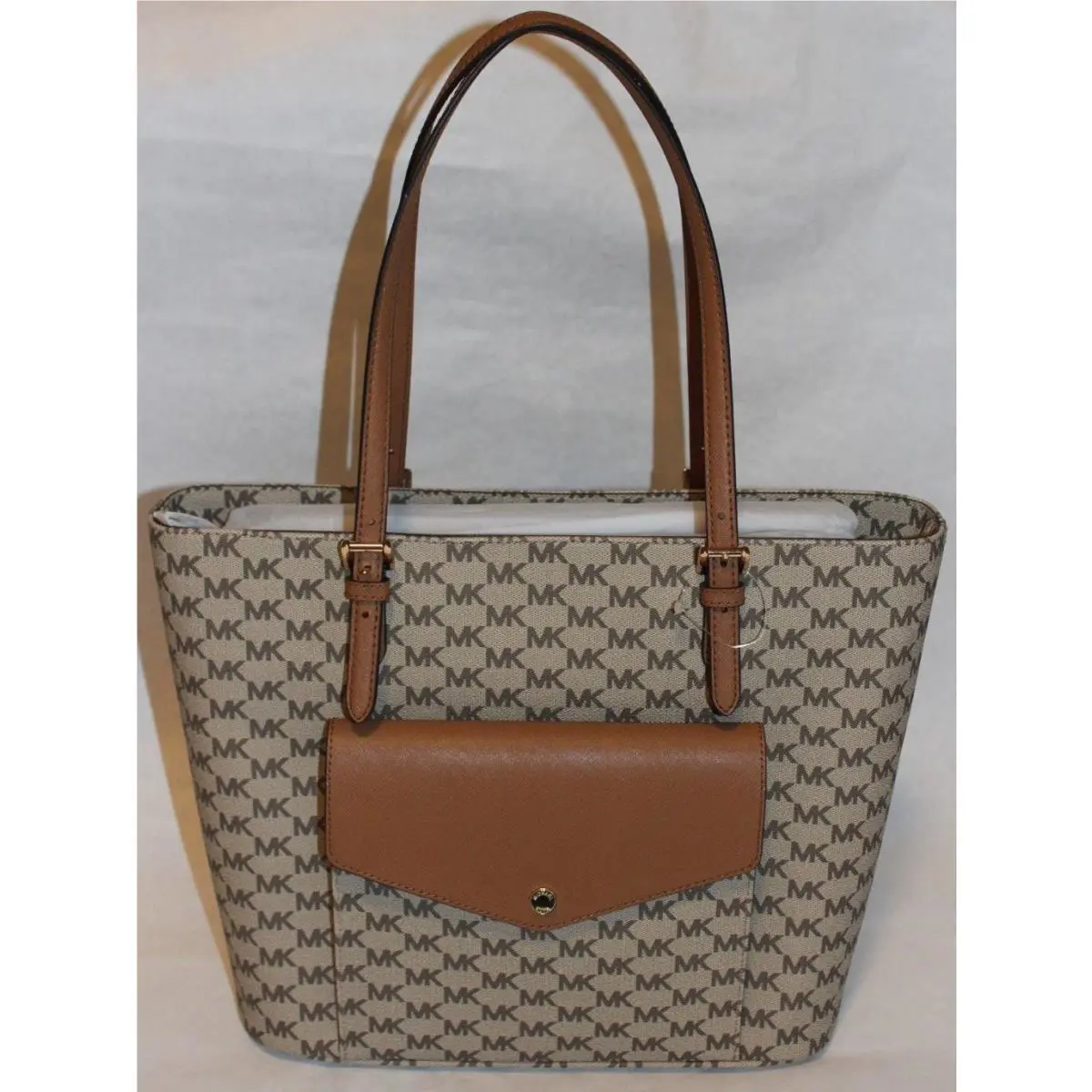 Michael Kors Jet Set Pocket Multifunction Large Tote Handbag Natacorn 38H7XTTT3V