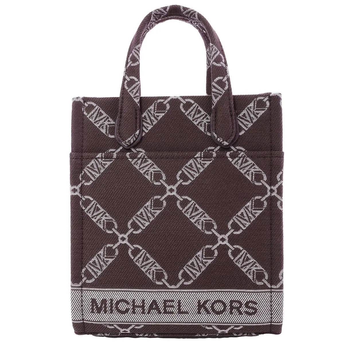 Michael Kors Gigi Empire Logo Crossbody Bag 32F3G3GC0J-240 - Multi, Exterior: Choc Multi