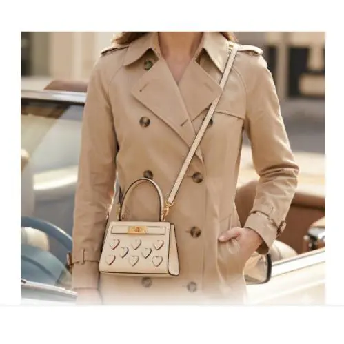 Tory Burch Petite Bag Small Beige Cream 4.75 W x 3.5 H Crossbody Limited